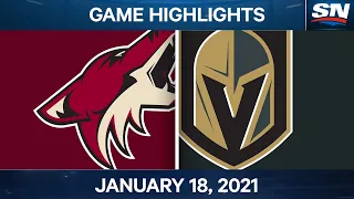 NHL Game Highlights | Coyotes vs. Golden Knights - Jan. 18, 2021