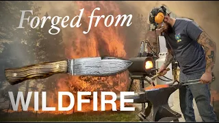 Forged from Wildfire | Making a Knife from Chainsaw | 4K