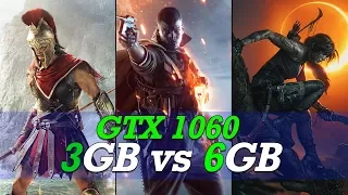 GTX1060 [3GB vs 6GB] in 3 games [ENG/RUS] (1080p60fps)