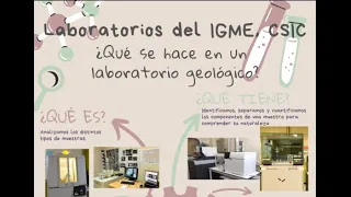 Visita al laboratorio del IGME en Tres Cantos, Madrid (Semana de la Ciencia y la Tecnología 2023)