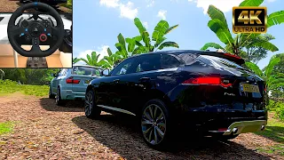 JAGUAR F-PACE & BMW X5 Offroading - Forza Horizon 5 | Logitech g29 4K gameplay