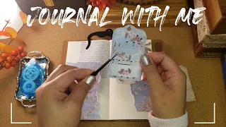 Journal With Me | Blue Vintage Journal | Vintage Journaling | ASMR #journal #asmr #journaling