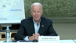 Biden visits U.S. troops in Poland