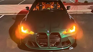 POV Night Drive Through Atlanta with my 2024 BMW M4 Competition xDrive