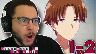 could I *SURVIVE* at this school?! Classroom of the Elite Episodes 1-2 Reaction!