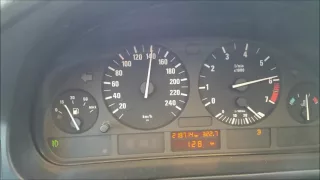 BMW 520ia E39 - 0-100km/h - 0-200km/h Acceleration