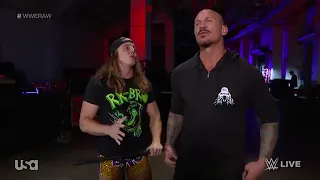 Randy orton & Matt Riddle backstage wwe Raw August 9 2021