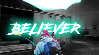 BELIEVER - A PUBG MOBILE BEAT SYNC MONTAGE || MADE ON ANDROID #PUBG #RYLOZ || PUBG montage edit