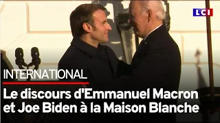 L'intégralité du discours d'Emmanuel Macron et Joe Biden à la Maison Blanche