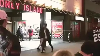 Les Twins - Larry and Laurent On Set In Coney Island - NYC 2018 |