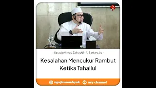 Kesalahan Mencukur Rambut Ketika Tahallul