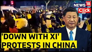 China Protests Lockdowns | Mass Protests In China Amid Record Covid Cases | China News | News18