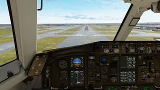 X-Plane 12 | 757-200 | Cockpit Landing | 1080p HD