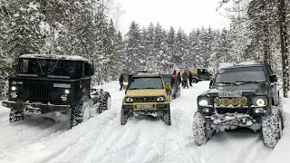 Так ли хорош ГАЗ--66?)) OffRoadSPB грязнет в снегу...