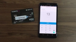 Оплата с карты на смартфон через NFC / Card to phone payment via NFC