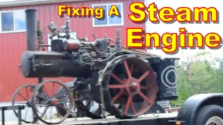 Steam Engine Repair - Scale Model Advance Rumley Belt Pulley Repair - Shrink Fit - Machine Shop