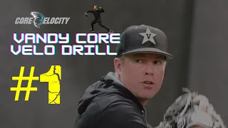 Vanderbilt Baseball Pitching Drill #1:  Core Velocity Belt Ground Force Application