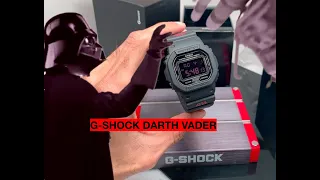 G-shock Star Wars Darth Vader DW5600MS-1DR Casio Review and Unboxing
