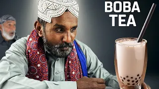 Tribal People Try Bubble Tea