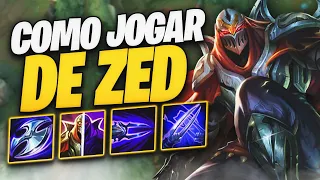 Como Jogar de ZED no WILD RIFT!