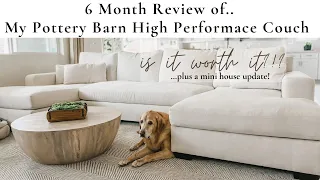 POTTERY BARN HIGH PERFORMANCE SOFA REVIEW || BEST WHITE COUCH || HOME UPDATES || HOME DECOR