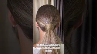 Как клеить стразы на волосы #прическа #hairstyle