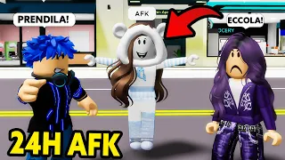 RIMANGO 24 ORE AFK PER TESTARE AL GENTE SU BROOKHAVEN ROBLOX!