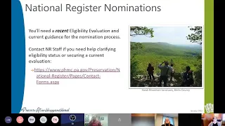 Keystone Historic Preservation Planning Grants Webinar - 2023