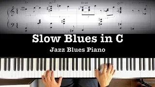 “Slow Blues in C”  Jazz Blues Piano