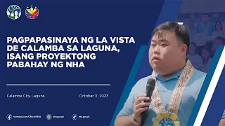 Pabahay sa Laguna, Ipinamahagi ng NHA sa mga Benepisyaryo sa Pangunguna ni NHA GM Joeben Tai