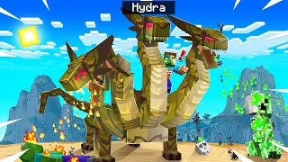 TAMING a LEGENDARY HYDRA DRAGON in MINECRAFT!