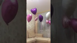 Оформление комнаты воздушными шарами