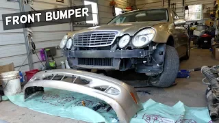 HOW TO REMOVE FRONT BUMPER ON MERCEDES W211