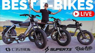 TOP 3 MOPED STYLE E-BIKES of 2023 - SUPER73, RIDE1UP, C3STROM COMPARISON | Which Bike Is For YOU?