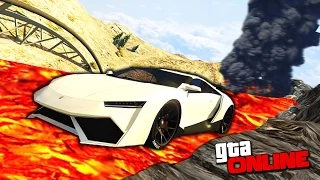 НЕРЕАЛЬНАЯ ГОНКА ПО ИЗВЕРГАЮЩЕМУСЯ ВУЛКАНУ С ЛАВОЙ В GTA 5 ONLINE