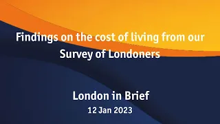 Findings on the cost of living from our survey of Londoners