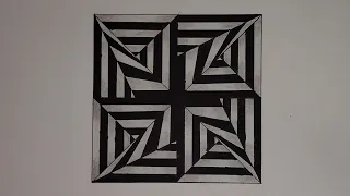 Zentangle | Zentangle Pattern | Zendoodle Art | Geometric Art | Illusion Art | Line Art | Doodle Art