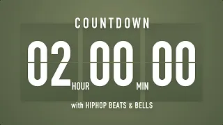 2 Hours Countdown Timer Flip clock 🎵 / +HIP HOP BEATS