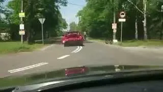 Mitsubishi Lancer EVO wypadek kolizja policja pościg?