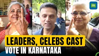 LS Phase 2 Polling: Rahul Dravid, Prakash Raj, Nirmala Sitharaman Cast Vote In Karnataka