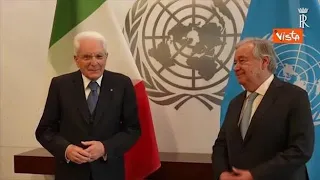 Mattarella al segretario ONU Guterres: "Italia ha fiducia nelle Nazioni Unite"