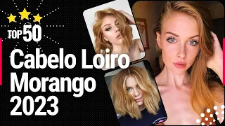 Cabelo Loiro Morango 2023 - Veja 50 inspirações de tons de cores de cabelo loiro morang0