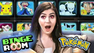 People Watch Pokemon For The First Time | 24 HOUR BINGE ROOM Ep. #1