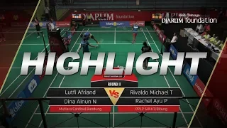 Lutfi A/Dina A (Mutiara Cardinal Bandung) VS Rivaldo M/Rachel A (PPLP SULUT/Bitung)