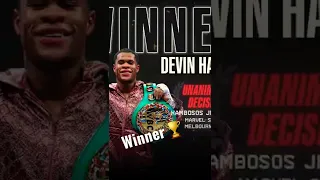 Congrats to the champ Devin Haney 💯🏆 undisputed at 23 years old 😎