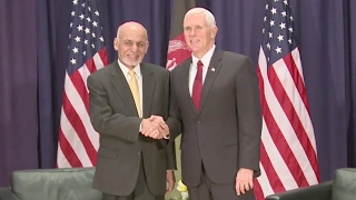 VP Pence In Germany Meets Afghan President Ghani