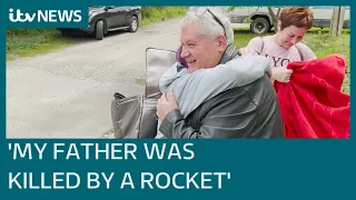 Ukrainian family newly reunited ripped apart again after Russian missile kills dad | ITV News