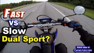 Slow vs Fast Dual Sport Motorcycle? | MotoVlog