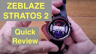 ZEBLAZE STRATOS 2 Always-On AMOLED 5ATM BT5 GPS+ SpO2 Health/Fitness Smartwatch: Quick Overview