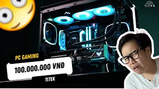 Reaction PC build 100 củ Titek i9 14900K RTX 4080 Super với Montec King 95 Pro // DuyViu